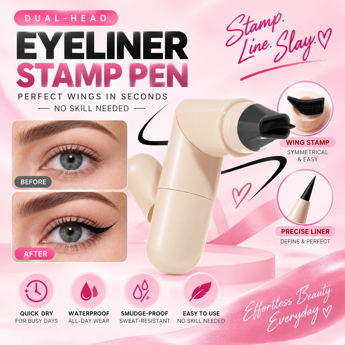 Perfect Wings in One Stamp  No shaky lines. No endless fixing. Just stamp, line & go.