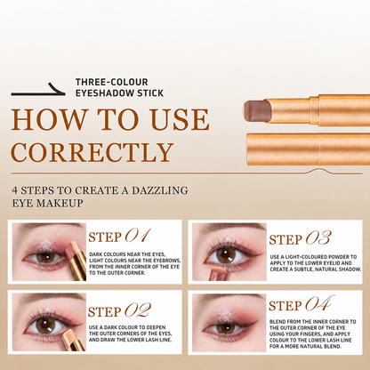 Effortless 3 Color Eyeshadow Stick